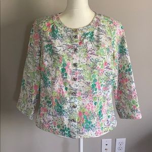 Christopher Banks Stretch Jacket Blazer Cotton